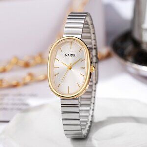 Women's Stainless Steel Oval Watch
